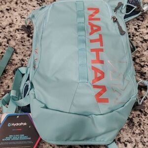 Nathan Aqua and Red Women's Backpack